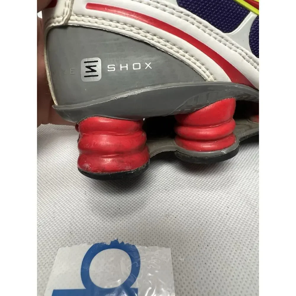 Nike ID Shox Shoes Womens Size 9.5 purp/red/yel. 898281-992
